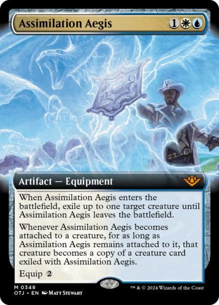 Assimilation Aegis (OTJ-348) - Outlaws of Thunder Junction: (Extended Art) [Mythic]