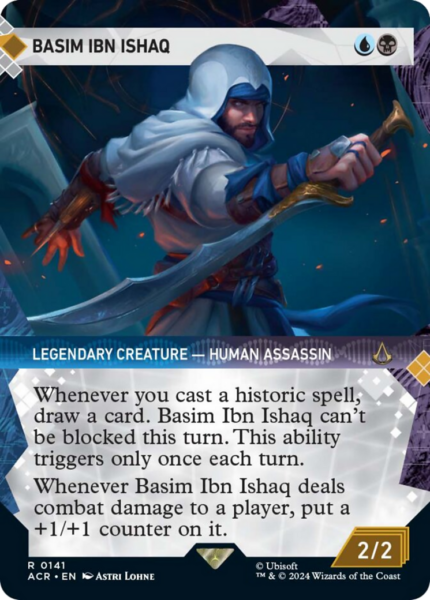 Basim Ibn Ishaq (ACR-141) - Assassin's Creed: (Showcase) (Borderless) [Rare]