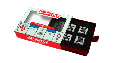 Monopoly 22mm Game Piece Inclusion D6 Set