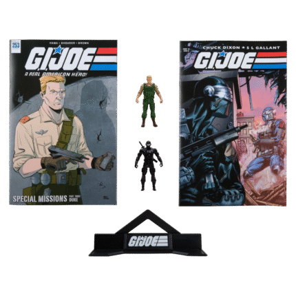G.I. Joe Page Punchers 2pk Duke and Snake Eyes 3in Action Figures with 2 Comics McFarlane Toys