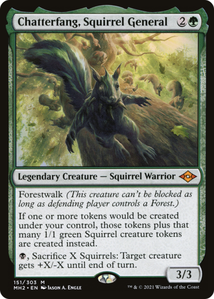 Chatterfang, Squirrel General (MH2-151) - Modern Horizons 2 Foil [Mythic]