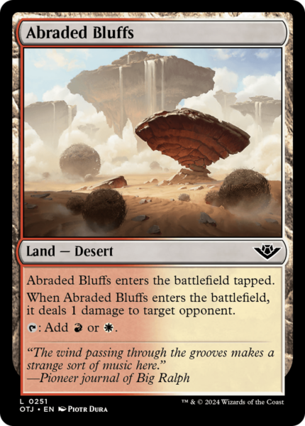 Abraded Bluffs (OTJ-251) - Outlaws of Thunder Junction Foil [Common]