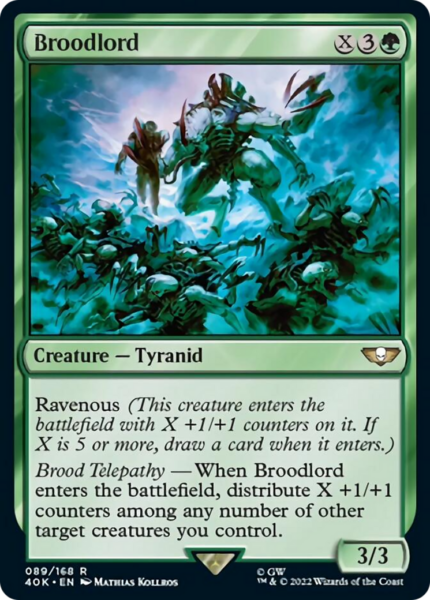 Broodlord (40K-089) - Warhammer 40,000 Commander [Rare]