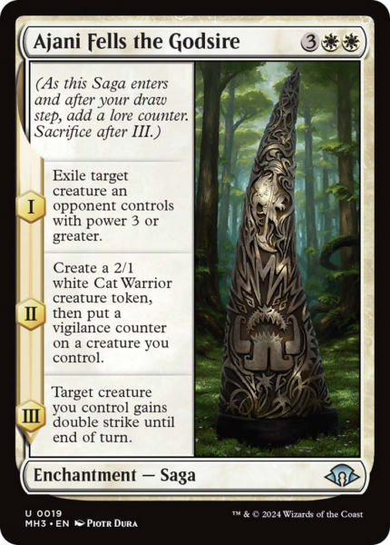 Ajani Fells the Godsire (MH3-019) - Modern Horizons 3 [Uncommon]