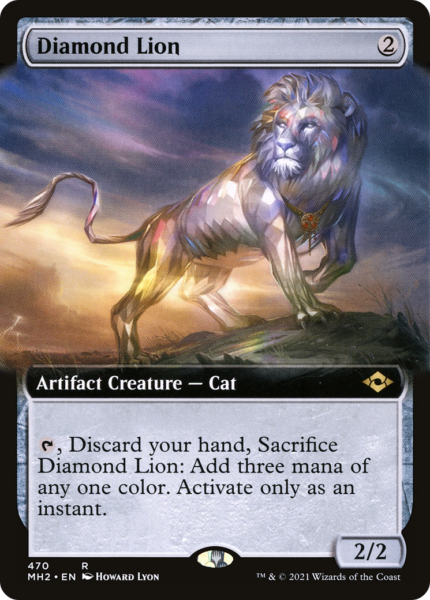 Diamond Lion (MH2-470) - Modern Horizons 2: (Extended Art) [Rare]