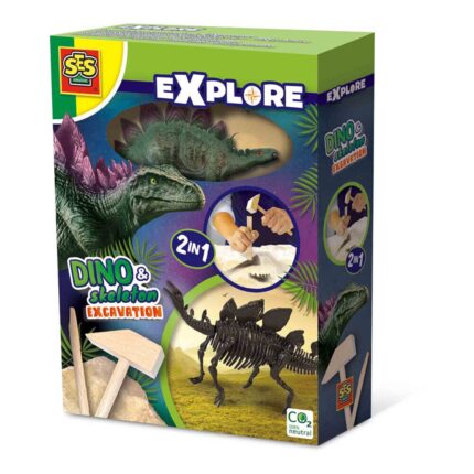Dino and skeleton excavation 2 in 1 - Stegosaurus