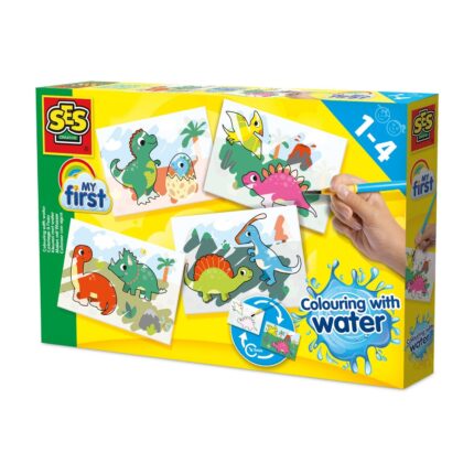 Colouring with water - Dinos