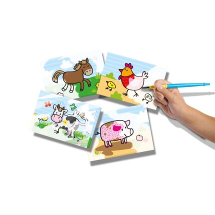 Colouring with Water - Farm Animals