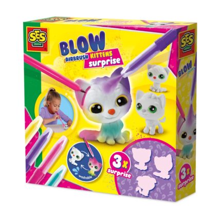 Blow airbrush pens - Kittens surprise 3x