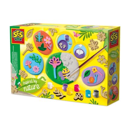 Botanical relief casting and painting - Inspired b