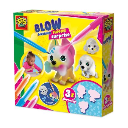 Blow airbrush pens - Puppies surprise 3x
