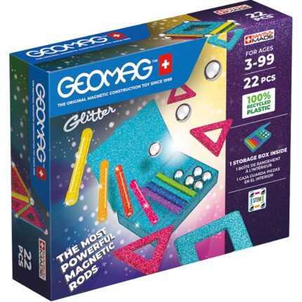 Recycled Magnetic Glitter Panels - 22 Pieces