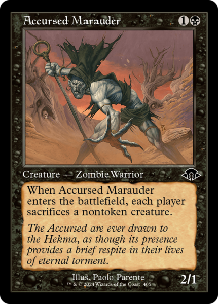 Accursed Marauder (MH3-405) - Modern Horizons 3 [Common] Retro Frame