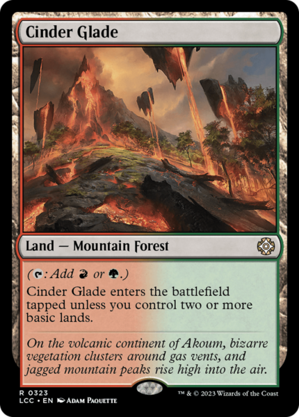 Cinder Glade (LCC-323) - The Lost Caverns of Ixalan Commander [Rare]