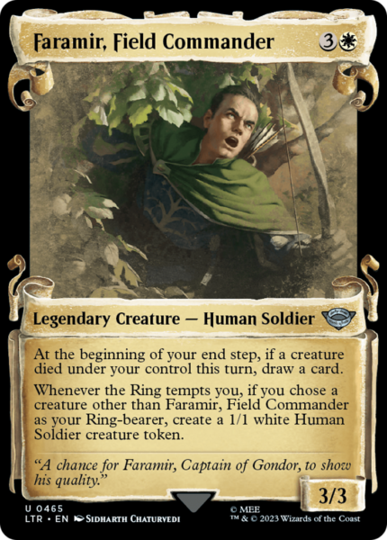 Faramir, Field Commander (LTR-465) - The Lord of the Rings: Tales of Middle-earth: (Showcase) Scroll Foil [Uncommon]