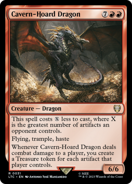 Cavern-Hoard Dragon (LTC-031) - Tales of Middle-earth Commander [Rare]