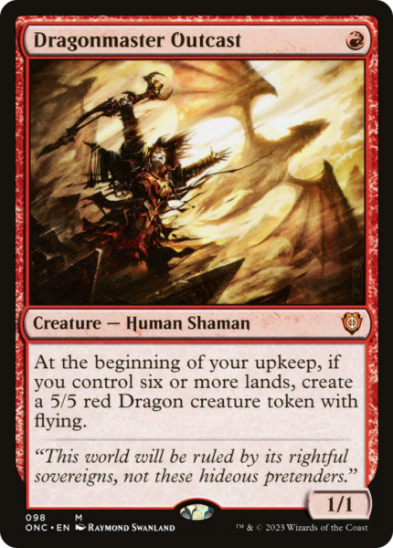 Dragonmaster Outcast (ONC-098) - Phyrexia: All Will Be One Commander [Mythic]