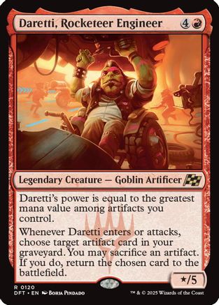 Daretti, Rocketeer Engineer (DFT-120) - Aetherdrift Foil [Rare]