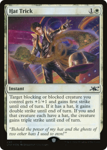 Hat Trick (UNF-299) - Unfinity Galaxy Foil [Common]