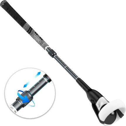 Adjustable Length VR Golf Club Handle Compatible for Oculus-Quest 2-Accessories Virtual Reality Baseball Controller Attachment