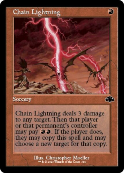 Chain Lightning (DMR-316) - Dominaria Remastered [Common]