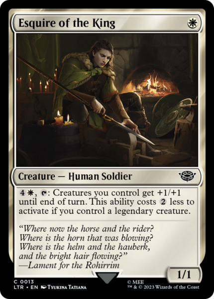 Esquire of the King (LTR-013) - The Lord of the Rings: Tales of Middle-earth [Common]