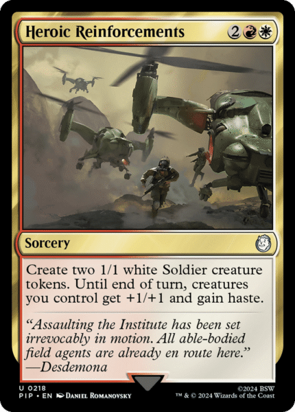Heroic Reinforcements (PIP-218) - Fallout [Uncommon]