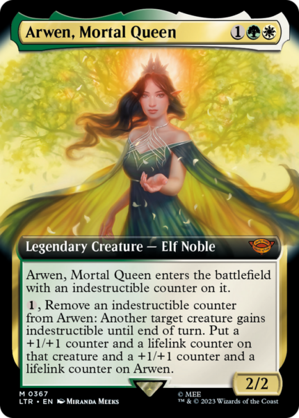 Arwen, Mortal Queen (LTR-367) - The Lord of the Rings: Tales of Middle-earth: (Extended Art) [Mythic]