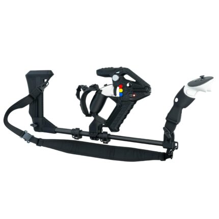 DeadEyeVR Enforcer Haptic Rifle Stock - Haptic Rifle Stock and Pistol Accessory with Force Feedback for Quest VR, Realistic Gaming VR Experience