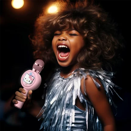 Kitty PopSing LED Light Up Karaoke Microphone