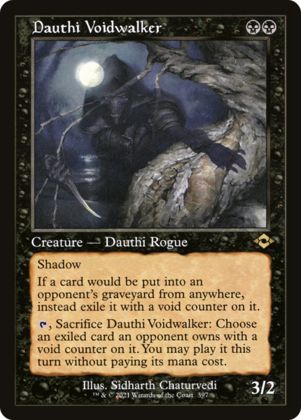 Dauthi Voidwalker (MH2-397) - Modern Horizons 2 Etched Foil [Rare] Retro Frame