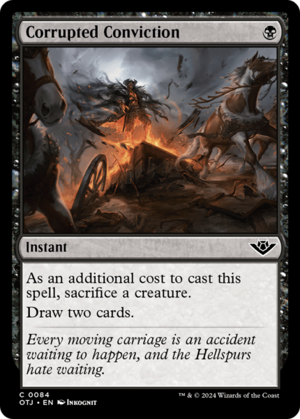 Corrupted Conviction (OTJ-084) - Outlaws of Thunder Junction Foil [Common]
