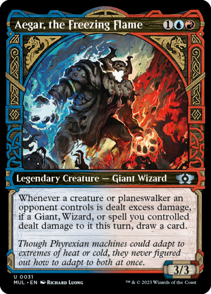 Aegar, the Freezing Flame (MUL-031) - Multiverse Legends: (Showcase) [Uncommon]