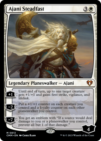Ajani Steadfast (CMM-813) - Commander Masters [Mythic]