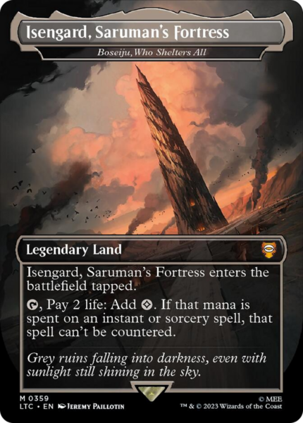 Boseiju, Who Shelters All (LTC-359) - Tales of Middle-earth Commander / Isengard, Saruman's Fortress (Borderless) [Mythic]