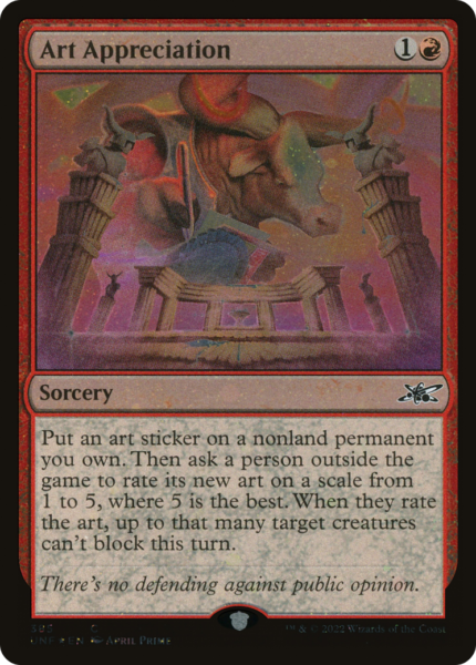 Art Appreciation (UNF-385) - Unfinity Galaxy Foil [Common]