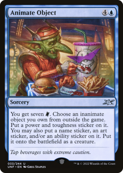 Animate Object (UNF-033) - Unfinity Foil [Uncommon]