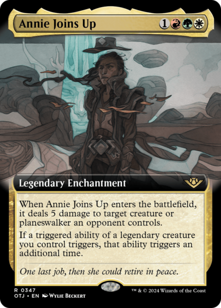 Annie Joins Up (OTJ-347) - Outlaws of Thunder Junction: (Extended Art) Foil [Rare]
