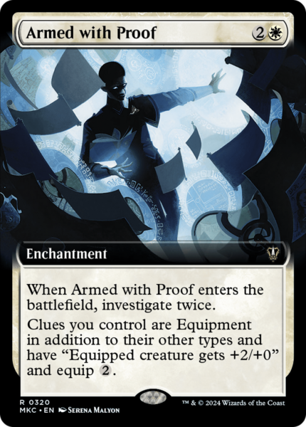 Armed with Proof (MKC-320) - Murders at Karlov Manor Commander: (Extended Art) [Rare]
