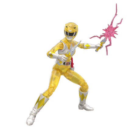 Power Rangers Lightning Collection Mighty Morphin Metallic Yellow Ranger (Hasbro Pulse Exclusive)