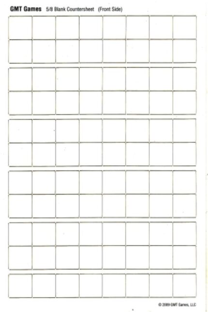 Blank Counter Sheet 5/8 inch (White)