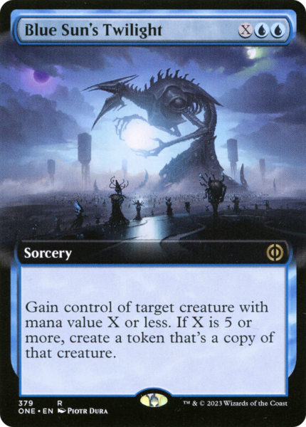 Blue Sun's Twilight (ONE-379) - Phyrexia: All Will Be One: (Extended Art) [Rare]