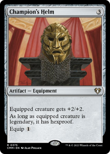 Champion's Helm (CMM-375) - Commander Masters [Rare]
