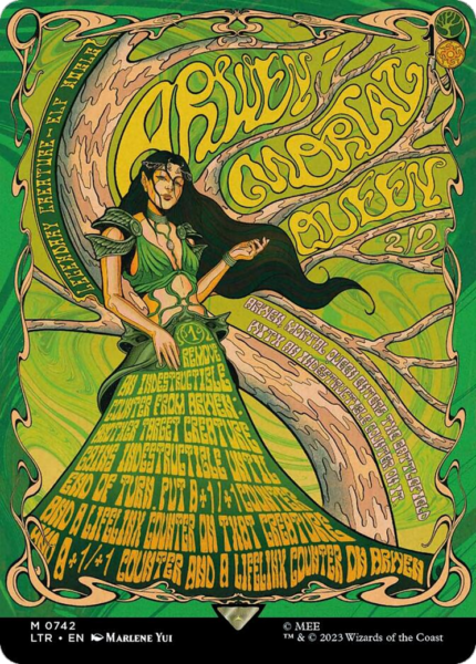 Arwen, Mortal Queen (LTR-742) - The Lord of the Rings: Tales of Middle-earth (Borderless) Foil [Mythic]