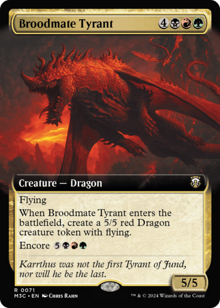 Broodmate Tyrant (M3C-071) - Modern Horizons 3 Commander [Rare]