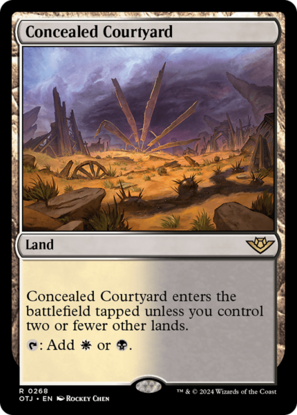 Concealed Courtyard (OTJ-268) - Outlaws of Thunder Junction [Rare]