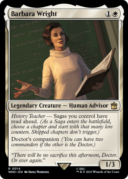Barbara Wright (WHO-014) - Doctor Who [Rare]