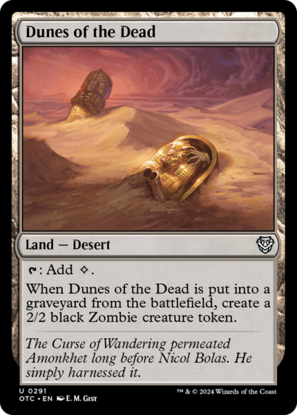 Dunes of the Dead (OTC-291) - Outlaws of Thunder Junction Commander [Uncommon]