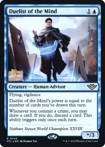 Duelist of the Mind (POTJ-45S) - Outlaws of Thunder Junction Promos Foil [Rare]