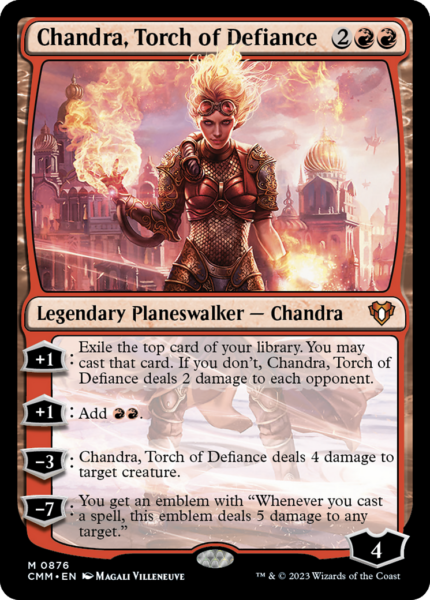 Chandra, Torch of Defiance (CMM-876) - Commander Masters [Mythic]